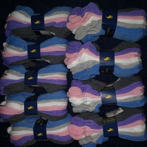 Girls low cut Polo socks (6 pairs/bundle)
